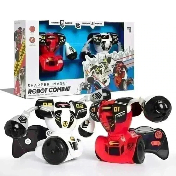 Sharper Image Remote Control Robot Combat Set, Multiplayer RC Toy Ages 6+ - Picture 2 of 14